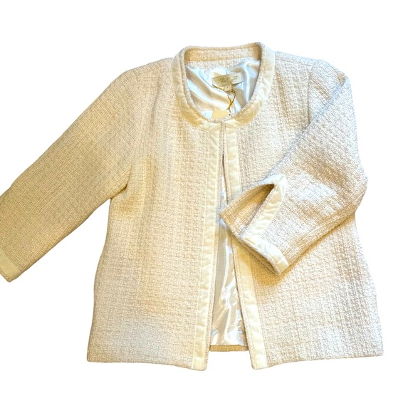 Britt Ryan tweed Chanel style cropped Jackie O jacket size 6 NWT - Picture 2 of 9